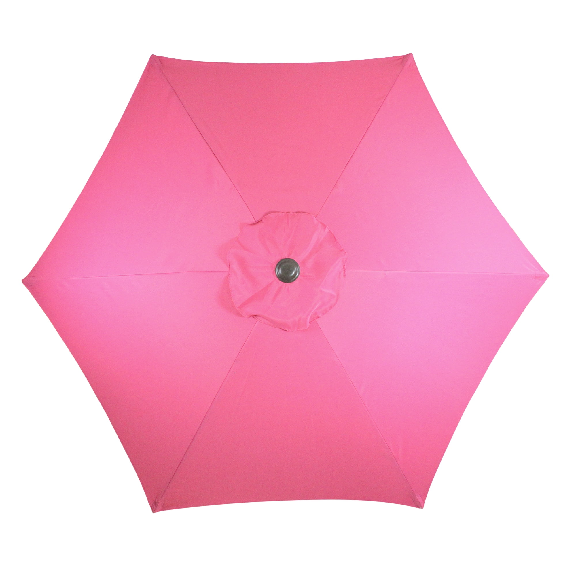 7 5 Outdoor Patio Market Umbrella With Hand Crank Hot Pink Walmart Com Walmart Com