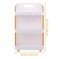 thumbnail image 2 of YUYUETIME 3 Layer White Plastic Makeup Desk Organizer for Skincare and Bathroom Items, 2 of 8