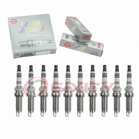10 pc NGK 94702 Laser Iridium Spark Plugs for 1UXE-18-110 3490 BY483-DF6H0 FXE20HE11C Ignition Wire Secondary