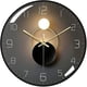 thumbnail image 1 of (Negro) Reloj de pared silencioso moderno, péndulo de pared de 30 cm de diámetro, reloj de pared de cuarzo digital redondo, adecuado para sala de estar, estudio, dormitorio, cocina, 1 of 5