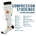 thumbnail image 2 of FORMRS Womens Knee High Socks Casual Long Thick Travel Daily Wear, 1 Pair, Ghost Design, 2 of 6