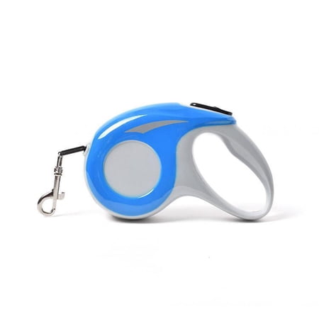 Bellaven Dog Retractable Leads Artifact Can Stretch and Retract One-Handed One Button Lock & Release,  Suitable for Small Medium Dog Cat 5M Blue