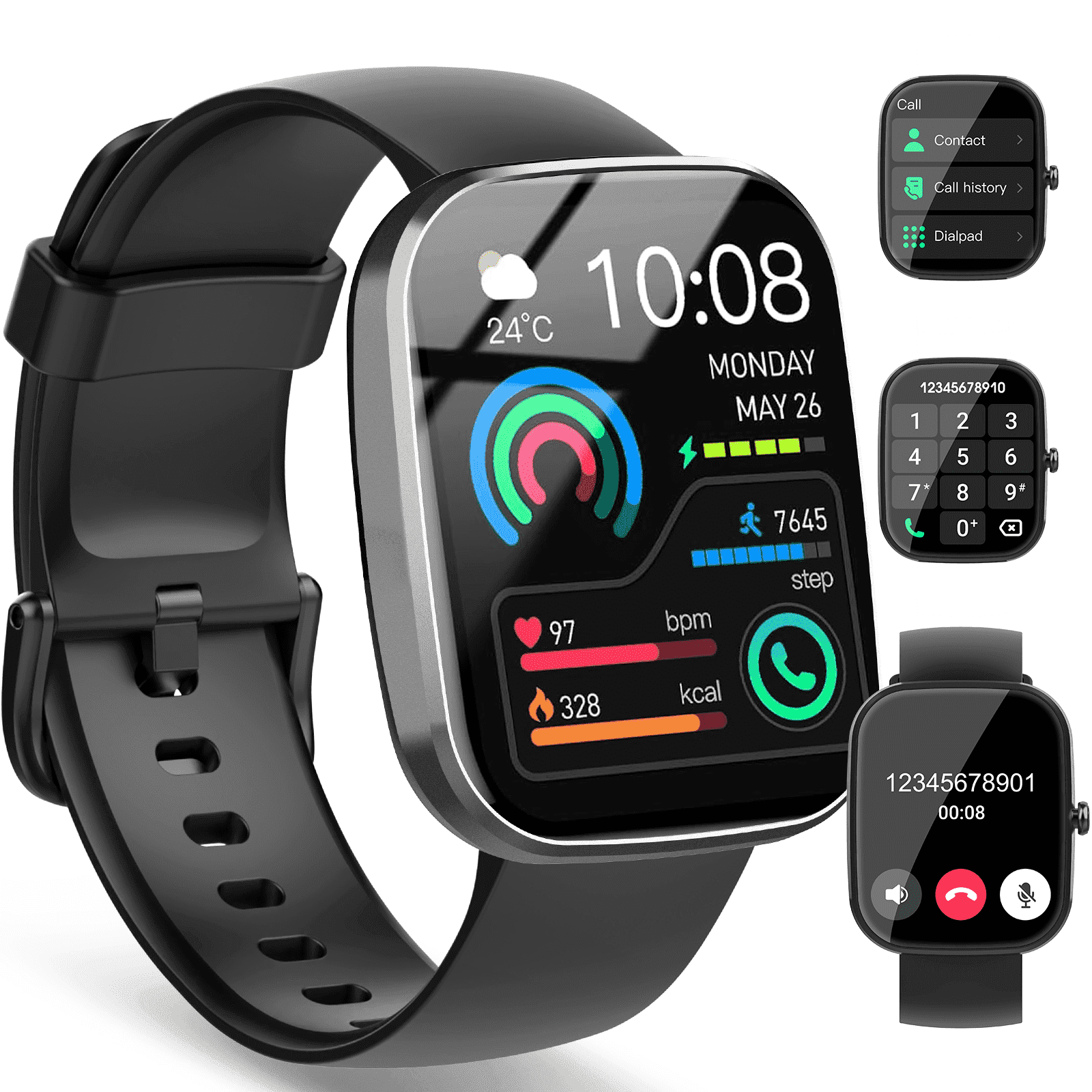 その他 Smart Watch Waterproof Smart Watch for Men & Women, Phone Call Capable