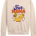 thumbnail image 3 of Catdog - Fur Mama - Women's French Terry Long Sleeve Shirt, 3 of 5