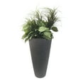 thumbnail image 3 of Valencia 28" Hammered Vase Planter, Charcoal, 3 of 3