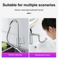 thumbnail image 5 of Sylvtty Kitchen Faucet Extender Stainless Steel Foldable Lengthy Design Vegetable Dish Washing Sprayer Extended Pipe, 5 of 6