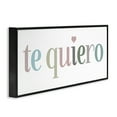 thumbnail image 3 of Stupell Industries Te Quiero Romantic Spanish Typography Painting Black Framed Art Print Wall Art, 30 x 13, 3 of 9