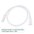 thumbnail image 2 of Cable conector de tubo LED Uxcell T5 T8 macho a macho doble extremo 2 paquetes 2pcs 0.5M, 2 of 5