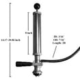 thumbnail image 2 of Luckeg Draft Beer Keg Party Pump with Picnic Tap D System 8 inch Keg Tap Pump Silver, 2 of 7
