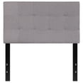thumbnail image 3 of Bedford Tufted Upholstered Twin Size Headboard in Light Gray Fabric, 3 of 9