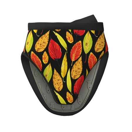 

Matuu Autumn With Leaves for Non-Slip Mini Oven Soft Silicone Mitt 5.9 x5.9