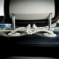 thumbnail image 4 of 2Pcs Pearl Car Seat Backrest Hook,Car Hangers Organizer,Seat Back Hook Storage Rack for Purses, Bag,, 4 of 4