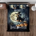 thumbnail image 4 of Happy Halloween Chinese Shar-Pei Witch Pumpkins Bats Quilt Bedding Set Dog Lover 1 Blanket Bed Cover 2 Pillowcases - 13012, 4 of 5