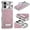 Pink, variant on Case For Apple iPhone 16 Pro 6.3-inch, Compatible with MagSafe Water Ripple Electroplated Frame ShockProof Protective Car Mounted Magnetic Case,Gold,For iPhone 16 Pro