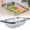 Black, variant on Over the Sink Strainer, 6 Quarts Stainless Steel Oval Colander with Expandable Rubber Grip Handle, Strainers for Kitchen, Steel Colander for Strain, Drain, Rinse