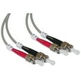 thumbnail image 1 of eDragon ED91406 Fiber Optic Cable, ST/ST, Multimode, Duplex, 50/125, 10m, 1 of 2