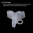 thumbnail image 4 of Uxcell Plastic Fishing Hook Bonnets Treble Hook Covers Fit for 1/0,2/0, White 50 Pack, 4 of 6