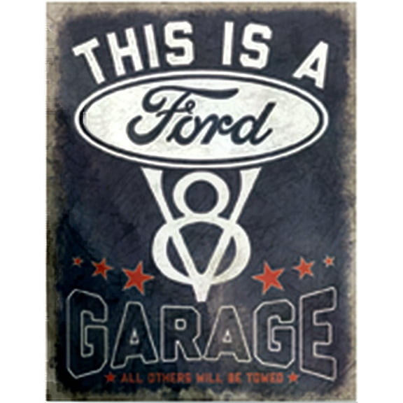 Ford Garage-Tin Sign 16" W x 12.5" H