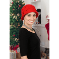 thumbnail image 3 of Hats, Scarves and More Women's Fleece Flower Cloche Hat (Red), 3 of 6