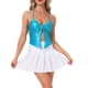 thumbnail image 1 of TOP METÁLICO SIN ESPALDA PARA MUJERES INSPIRE CHIC, CAMI CON TIRANTES ASIMÉTRICOS Y BRILLO, TANK TOP S AZUL CIELO, 1 of 6