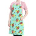 thumbnail image 5 of Pioneer Flower Floral Print Pattern Apron for Women and Men, Cotton Linen Waterproof with Pockets, Adjustable, 33x27 Inch for Kitchen, Gardening, BBQ, Salon, 5 of 6