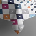 thumbnail image 3 of Colorful Geometric Diamond Pattern Rectangle Tablecloth 60"x102",Waterproof Polyester Rectangle Table Cloth, Wipeable Spillproof Polyester Tablecloth for Dining, Camping, Indoor and Outdoor, 3 of 6