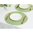 thumbnail image 5 of Unique Bargains Rustic Placemats Set of 6 Placemats Kitchen Table Mat Green, 5 of 6