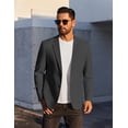 thumbnail image 2 of COOFANDY Men's Linen Blazer Jacket Lightweight Two Botton Sport Coat Slim Fit Business Suit Jacket, 2 of 6