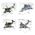 thumbnail image 2 of 4x Alloy Diecast Metal Jet Plane Pullback Gift Fighter Aircraft Mechanism Fighter Toys Camo, 2 of 6