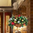 thumbnail image 1 of Artificial Christmas Hanging Basket, 1 of 5