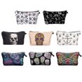 thumbnail image 3 of Women Cosmetic Bag Fashion Digital Printing Skeleton Makeup Bag Toiletry Bag, 3 of 10