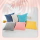 thumbnail image 5 of Bewildely Funda de cojín cómoda de pana multicolor, decoración para sala de estar, funda de almohada para sofá Decoración del hogar amarillo 45*45cm, 5 of 6