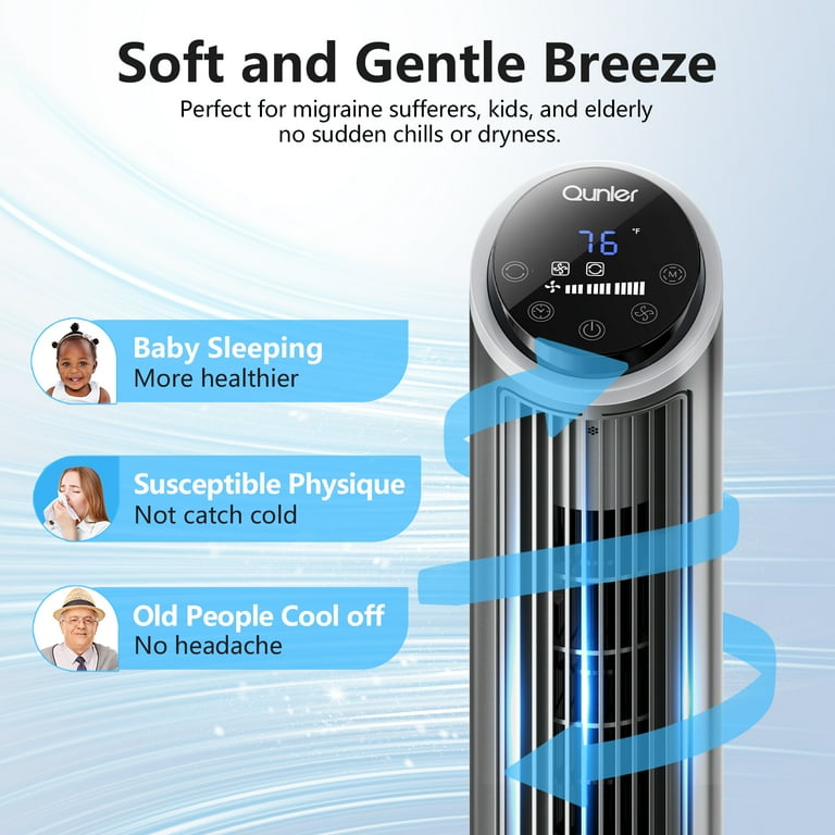 Qunler 40-Inch Tower Fan with Remote Control photo 8