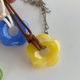thumbnail image 3 of UNTERING Dopamine Acrylic Flower Pendant Necklace Hollowed-Out Flower Choker Beautiful Neck Jewelry for Casual or Formal Event, 3 of 8