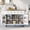 White#3, variant on Kitchen Carts, Kitchen Cart with Rubber wood Drop-Leaf Countertop ,Cabinet door internal storage racks,Kitchen Island on 5 Wheels with Storage Cabinet and 3 Drawers for Dinning Room, Black