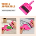 thumbnail image 2 of Mini Hand Broom And Dustpan Set Cute Little Hand Mini Broom And Dustpan Set,Small Dust Pan Mini For Tabletop Keyboards Pet Cages Rosy, 2 of 6