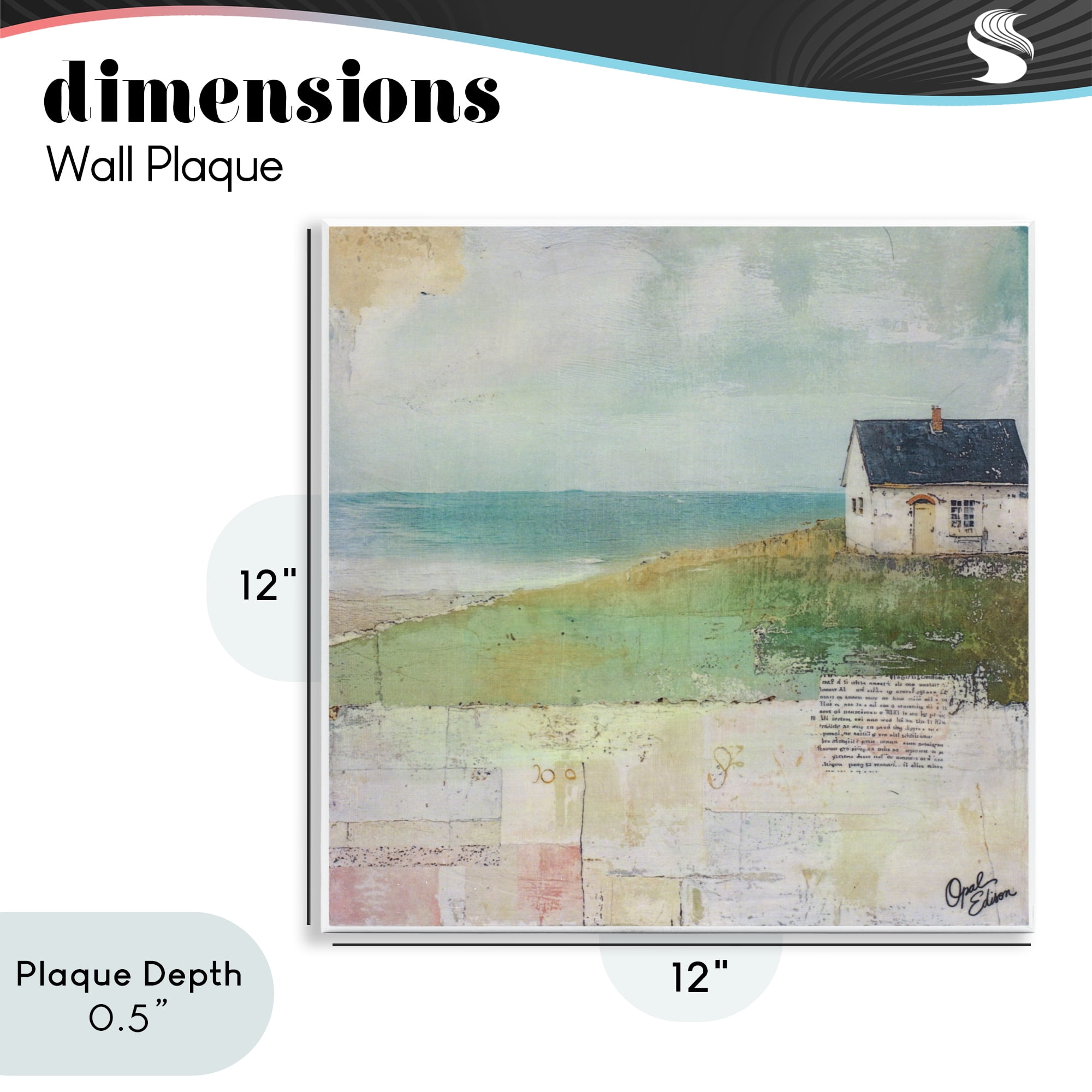 Stupell Industries Quiet Place By The Coast Wall Plaque Art, design by Opal Edison