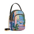 thumbnail image 7 of FORMRS Crossbody Bag for Women Quilted Travel Shoulder Cell Phone Purse with Chain Strap Handbag, Purple Window, 7 of 7