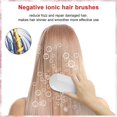 thumbnail image 3 of Cepillo de pelo de iones eléctrico profesional para cabello encrespado, cepillo de pelo de iones negativos antiestático mejorado, peine de masaje de iones portátil para viajes y al aire libre (blanco JAMW Sencillez, 3 of 5