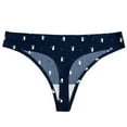 thumbnail image 1 of Aayomet Culottes pour Femmes Imprimé String pour Dames sous-Vêtements (Bleu Foncé, L), 1 of 5