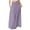 Light Purple, variant on RUTAYY Women Straight Solid Color Skirt Casual Basic Midi Skirt For Daily Wear Outing Spring Summer Fall Versatile Stretch Comfortable Flowy Swing Skirts