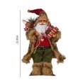 thumbnail image 4 of Viflosae Elegant Christmas Decor Santa Claus Figurines 18inch Christmas Standing Santa Claus Doll Xmas Santa Claus Statue for Christmas Window Display Scene Home Desktop Decoration Xmas, 4 of 8