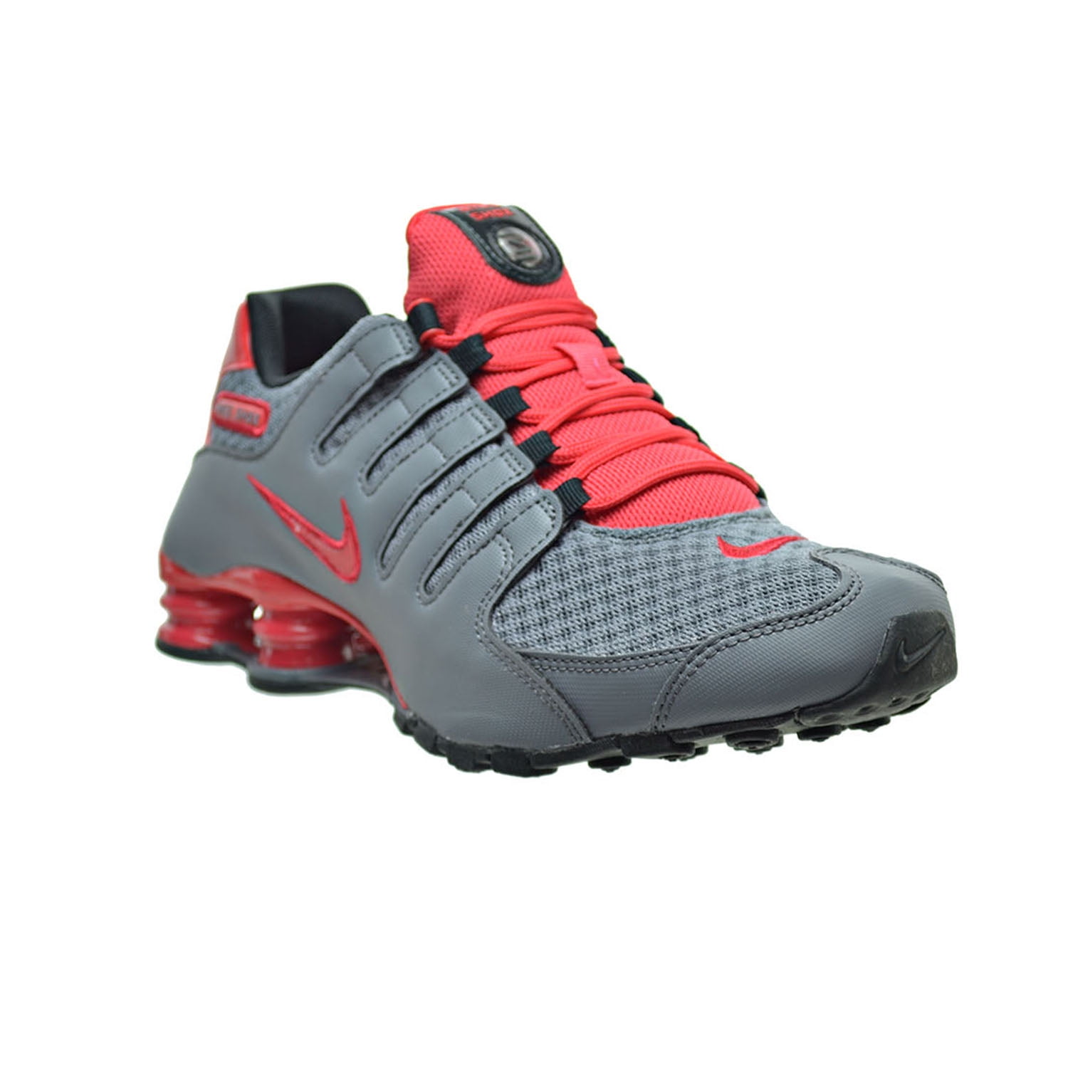 nike shox grey and red