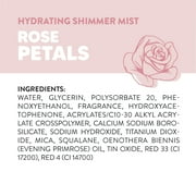 ONYX Professional Hydrating Shimmer Body Mist, Rose Petals, 6.5 fl oz.
