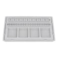 thumbnail image 1 of Ccdes Beaded Measuring Board 4 Straight Channels 4 Recessed Compartments Bead Design Board For Creating Bracelets Necklaces,Bead Design Board,Jewelry Making Supplies, 1 of 1
