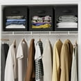 thumbnail image 5 of SpaceAid Storage Cubes with Clear Windows, Set of 6 Fabric Bins, 11 Inch, Black, 5 of 7