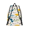 thumbnail image 3 of Daiia Childish Dinosaur Vintage Canvas Backpack for Men and Women ,Hiking Backpack,Travel Laptop Bag for School,Large Capacity Backpack, 3 of 8