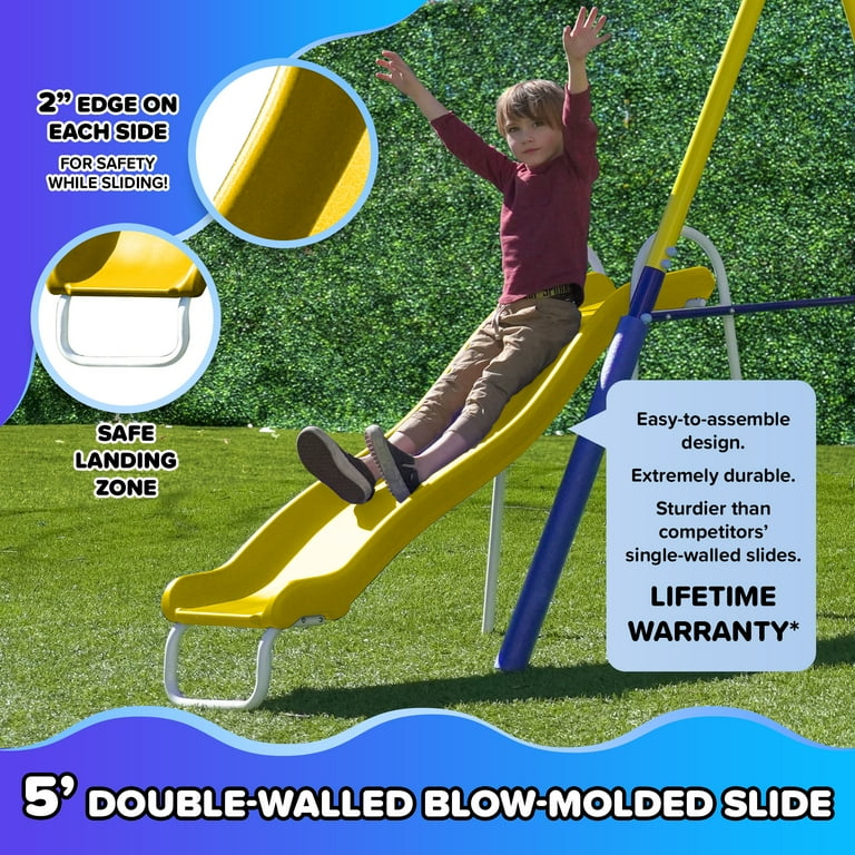 Sportspower Royal Fun Metal Swing Set with Swings, Standing
