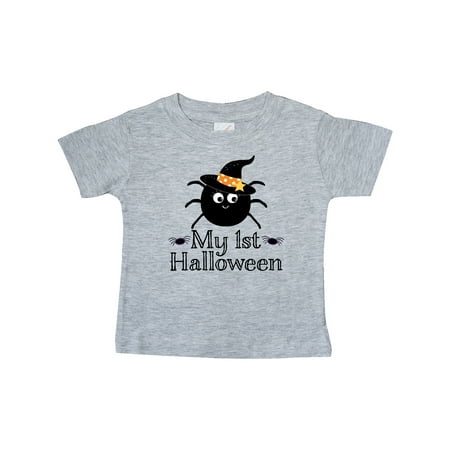 

Inktastic My 1st Halloween Witch Spider Gift Baby Girl T-Shirt