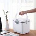 Zhuitw 4.5L Camping Car Refrigerator with Handle Mini Freezer Fridge